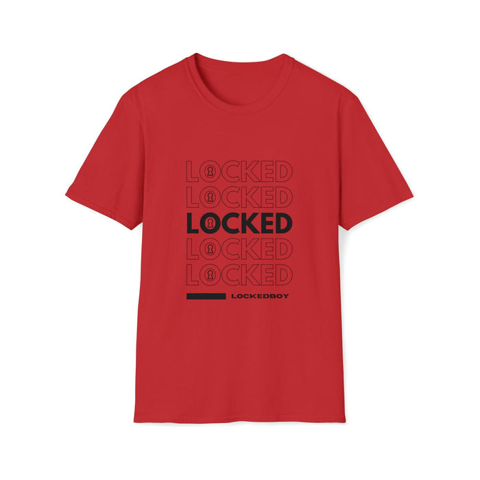 LeatherDaddy Skin Co. - LOCKED Inspo (black text) - Chastity Shirts by LockedBoy Athletics