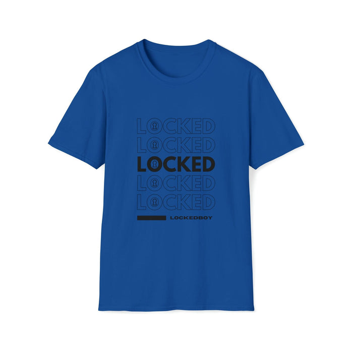 LeatherDaddy Skin Co. - LOCKED Inspo (black text) - Chastity Shirts by LockedBoy Athletics