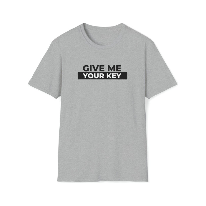 Give Me Your Key - Chastity Shirts by LockedBoy Athletics