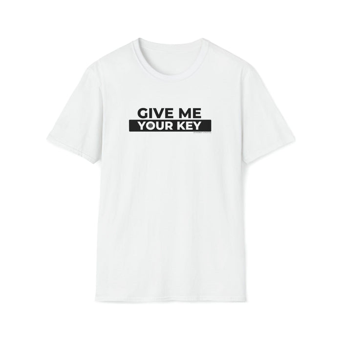 Give Me Your Key - Chastity Shirts by LockedBoy Athletics