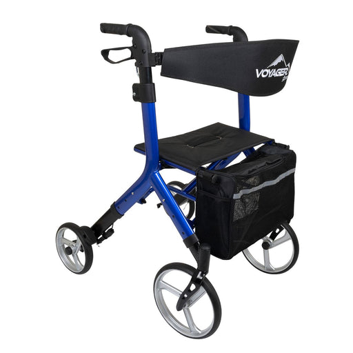 Stander Euro-Style Rollator Walker, Cobalt Blue Walkers