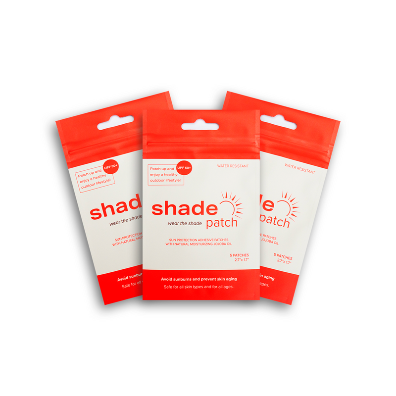 shadepatch SHADE PATCH 3 PACK BUNDLE skin care sun protection UPF50+ chemical-free textile adhesive pathc