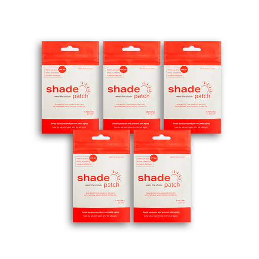 shadepatch SHADE PATCH 5 PACK BUNDLE skin care sun protection UPF50+ chemical-free textile adhesive pathc