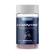 Snap Supplements L-Carnitine Sugar-Free Blueberry Gummies Gray