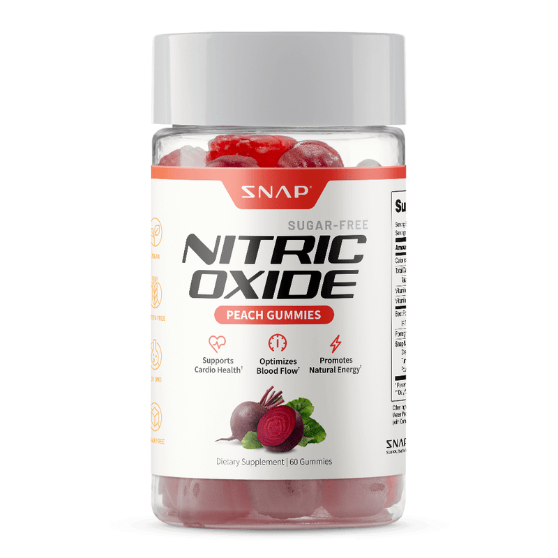 Snap Supplements Nitric Oxide Gummies - Peach Flavor