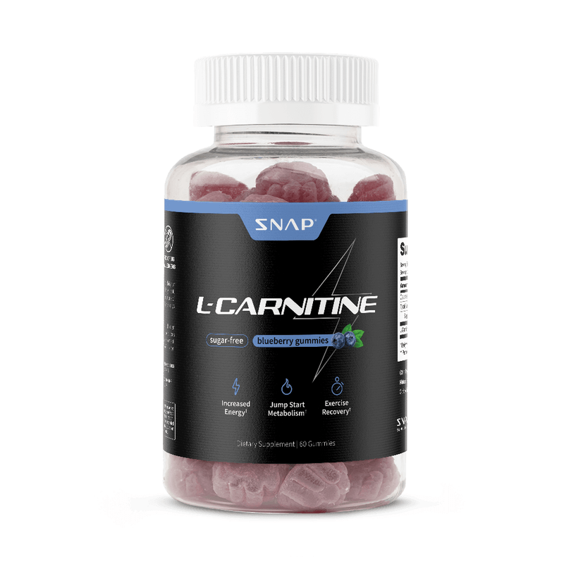 Snap Supplements L-Carnitine Sugar-Free Blueberry Gummies