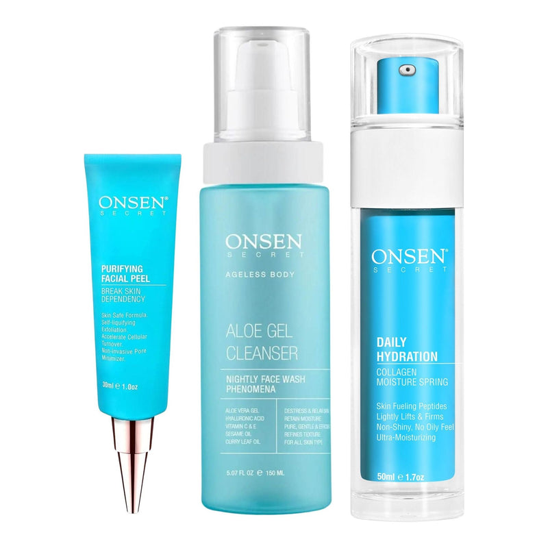 Onsen Secret Facial Glow Full-Size Kit Skin Care Sets