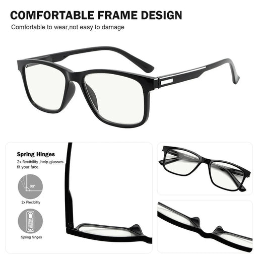 eyekeeper.com Progressive Multifocus Reading Glasses No Line Multifocal Readers MR005N Eyeglasses