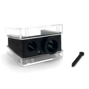 Palladio DOUBLE BARREL PENCIL SHARPENER Pencil Sharpener White Smoke Black