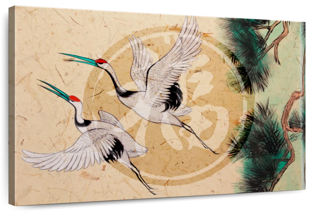 Asian Cranes Wall Art