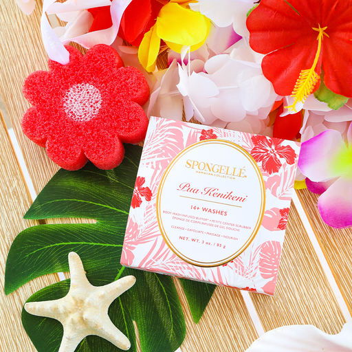 Spongellé Pua Kenikeni | Hawaiian Buffer Body Wash Infused Buffer Wheat
