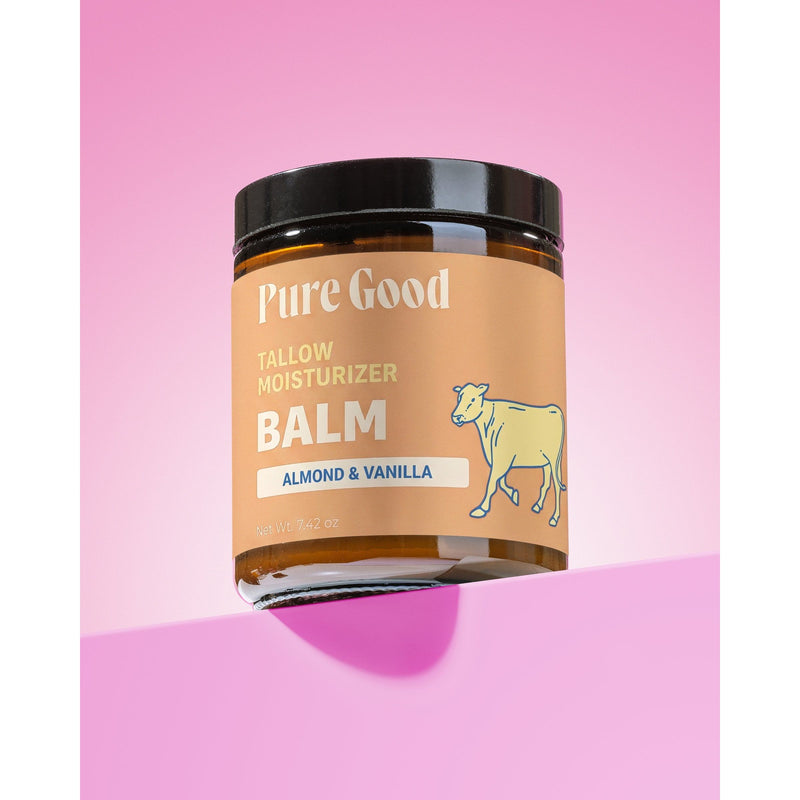 Pure Good LLC Almond & Vanilla · Tallow Balm Tallow Balm Pink Regular,Large