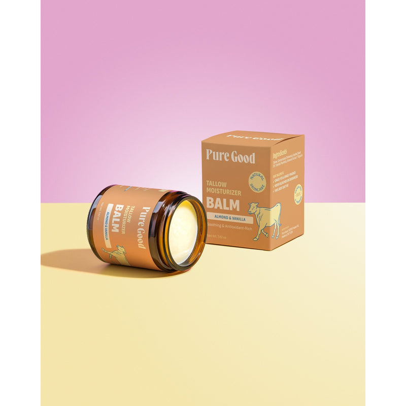 Pure Good LLC Almond & Vanilla · Tallow Balm Tallow Balm Plum Regular,Large