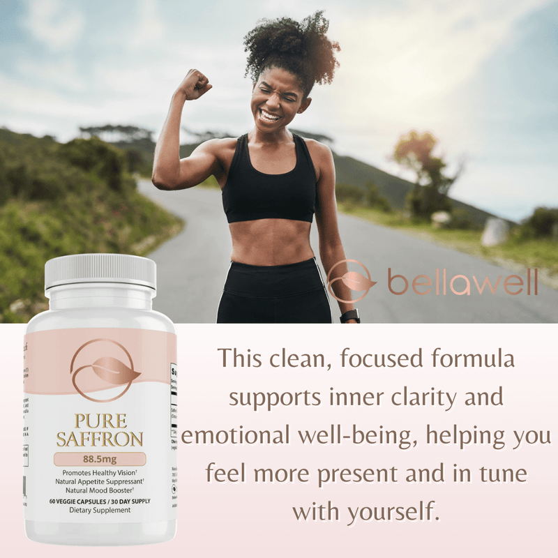 Bellawell Health Pure Saffron – Balance in Harmony Capsules Misty Rose