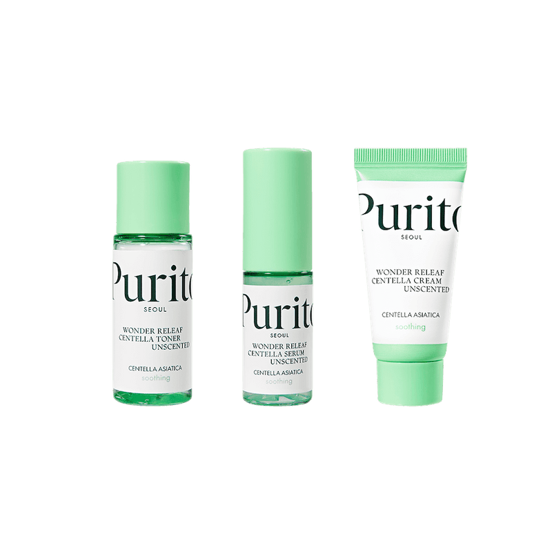 AsiaBeautyMall Purito SEOUL Wonder Releaf Centella Mini Kit Unscented Serum