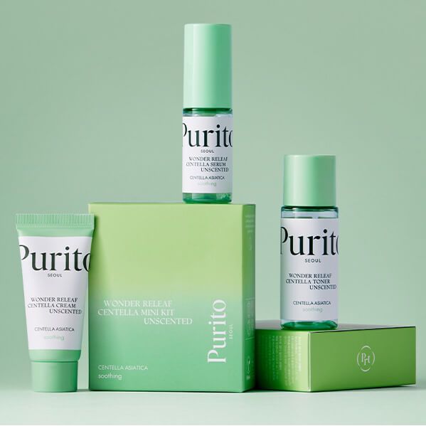 AsiaBeautyMall Purito SEOUL Wonder Releaf Centella Mini Kit Unscented Serum