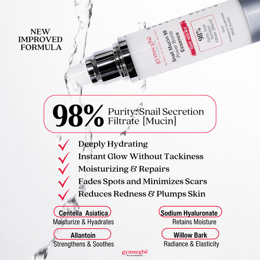 gymsegbë Snail Mucin 98 Power Bomb Essence Anti-Aging Facial White Smoke 1 Bottle,2 Bottles Save $0.99,3 Bottles Save $2.98,4 Bottles Save $4.97