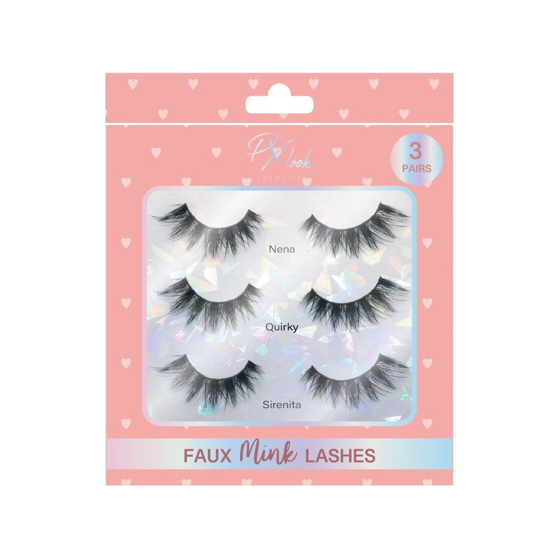 Prolux Cosmetics 3 Pair Faux Mink Lashes Set