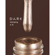 nbmsupply DARK STAMPING POLISH WHITE-GOLD METALLIC №21, 8 ML S021