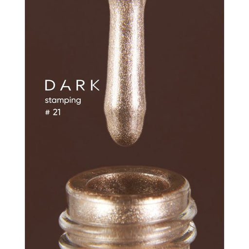 nbmsupply DARK STAMPING POLISH WHITE-GOLD METALLIC №21, 8 ML S021