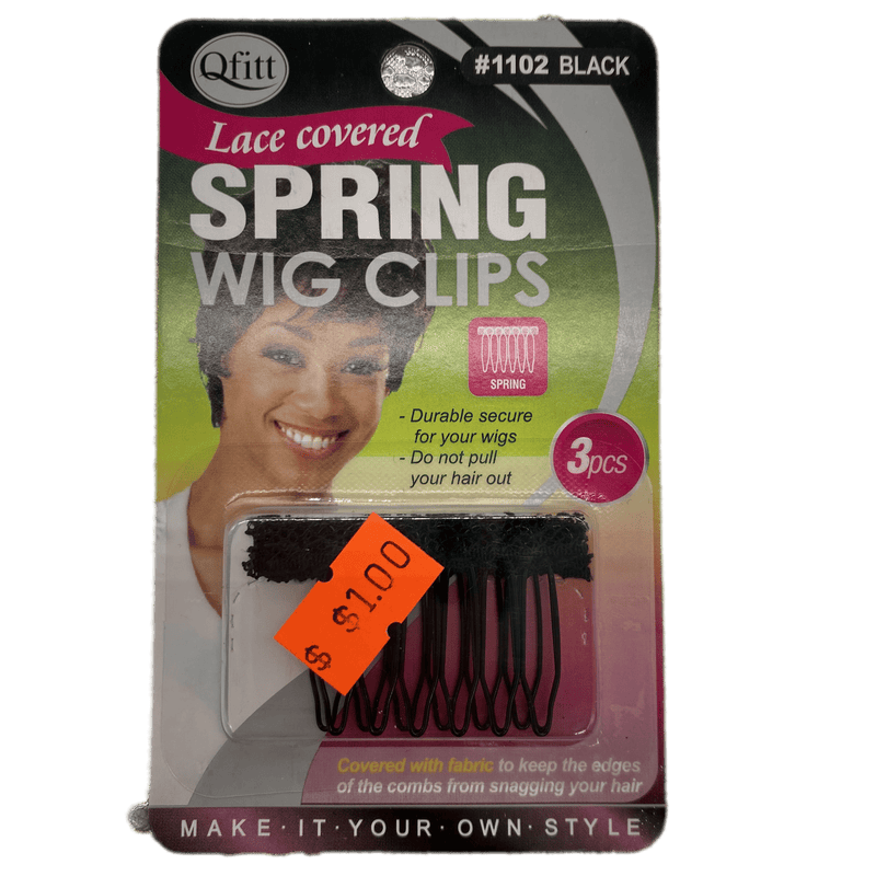VIP Extensions Qfitt Lace Covered Spring Wig Clips Hair Accessories