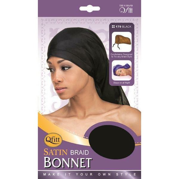 VIP Extensions Qfitt Satin Braid Bonnet 179 Hair Accessories