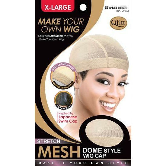 VIP Extensions Qfitt Stretch Mesh Dome Style Wig Cap Hair Accessories