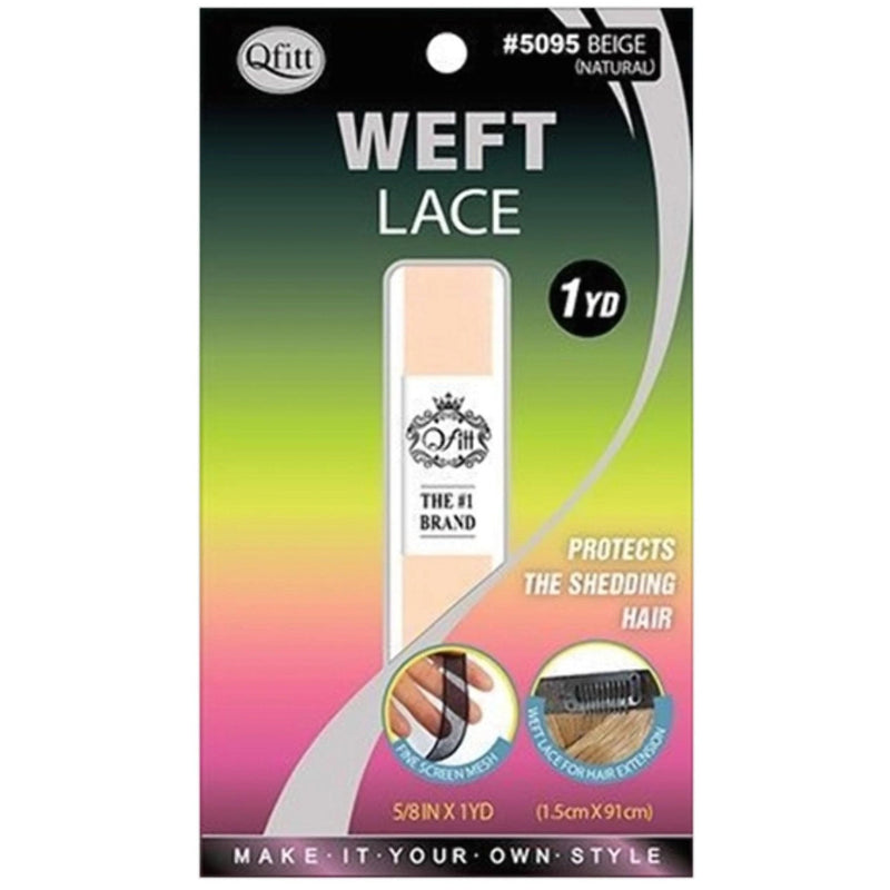 VIP Extensions QFitt Weft Lace 1yd. #5095 Beige