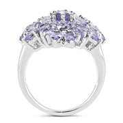 Bids.com 5.27 Carat Genuine Tanzanite .925 Sterling Silver Ring Rings