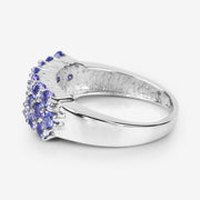 Bids.com 1.54 Carat Genuine Tanzanite .925 Sterling Silver Ring Rings