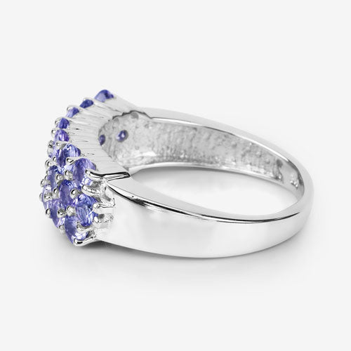 Bids.com 1.54 Carat Genuine Tanzanite .925 Sterling Silver Ring Rings