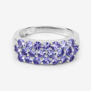 Bids.com 1.54 Carat Genuine Tanzanite .925 Sterling Silver Ring Rings