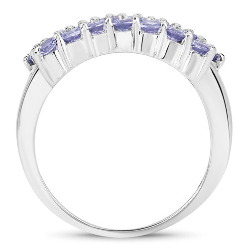Bids.com 1.54 Carat Genuine Tanzanite .925 Sterling Silver Ring Rings