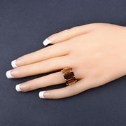 Bids.com 8.17 Carat Genuine Multi Stones .925 Sterling Silver Ring Rings