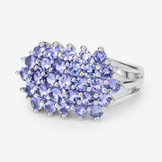 Bids.com 2.03 Carat Genuine Tanzanite .925 Sterling Silver Ring Rings