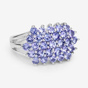 Bids.com 2.03 Carat Genuine Tanzanite .925 Sterling Silver Ring Rings