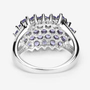 Bids.com 2.03 Carat Genuine Tanzanite .925 Sterling Silver Ring Rings