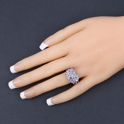 Bids.com 2.03 Carat Genuine Tanzanite .925 Sterling Silver Ring Rings