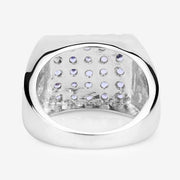 Bids.com 1.75 Carat Genuine Tanzanite .925 Sterling Silver Ring Rings