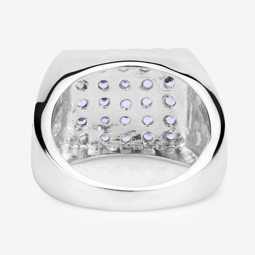Bids.com 1.75 Carat Genuine Tanzanite .925 Sterling Silver Ring Rings