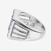 Bids.com 1.75 Carat Genuine Tanzanite .925 Sterling Silver Ring Rings