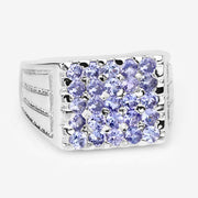 Bids.com 1.75 Carat Genuine Tanzanite .925 Sterling Silver Ring Rings