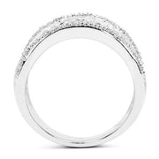 Bids.com 0.25 Carat Genuine White Diamond .925 Sterling Silver Ring Rings