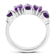 Bids.com 1.85 Carat Genuine Amethyst .925 Sterling Silver Ring Rings