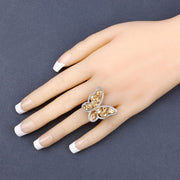 Bids.com 4.43 Carat Genuine Citrine .925 Sterling Silver Ring Rings
