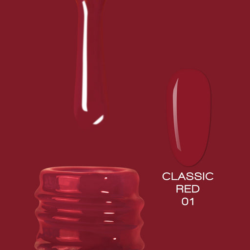 nbmsupply ELITE EMBRACE Professional Color Gel Classic RED 01 10ml ECGCR0110