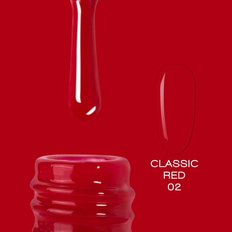 nbmsupply ELITE EMBRACE Professional Color Gel Classic RED 02 10ml ECGCR0210