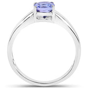 Bids.com 1.05 Carat Genuine Tanzanite .925 Sterling Silver ring Rings