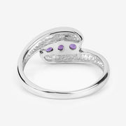 Bids.com 0.54 Carat Genuine Amethyst .925 Sterling Silver Ring Rings