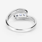 Bids.com 0.74 Carat Genuine Blue Topaz .925 Sterling Silver Ring Rings